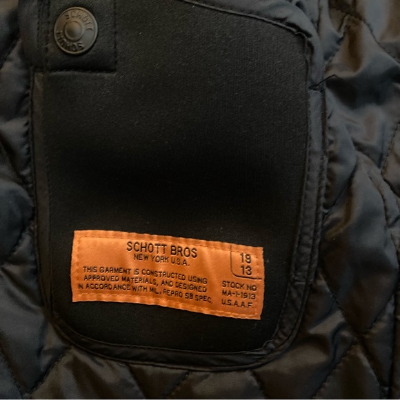 Vintage 90s SCHOTT NYC Parka Coat Mens Hooded M65 Winter ￼Utility Jacket - Picture 16 of 16